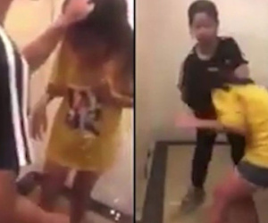 Bé gái lớp 5 khóc lóc, van xin vẫn bị nhóm nữ sinh lớp 7 túm tóc, tát liên tiếp vào mặt