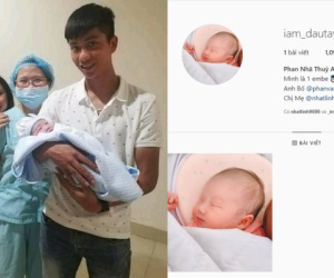 Vợ chồng Phan Văn Đức lần đầu 'giới thiệu' tên đầy đủ của con gái, lập luôn trang cá nhân trên Instagram