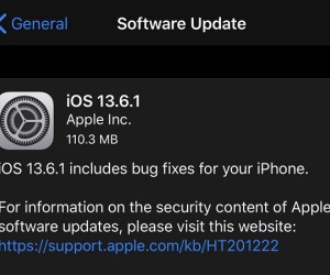 Apple phát hành iOS 13.6.1: Khắc phục lỗi màn hình xanh trên iPhone và lỗi đầy bộ nhớ