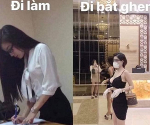 Sự thật đằng sau bức ảnh khác biệt giữa đi làm và đi 'đánh ghen' của nữ giảng viên xinh đẹp Âu Hà My