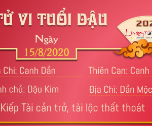 Tử vi thứ 7 ngày 15/08/2020 của 12 con giáp: Dậu mất tiền, Dần có lộc