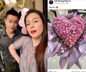 Nhật Kim Anh khoe 'núi quà khủng' được tặng nhân dịp sinh nhật, vô tình để lộ bó hoa 'Yêu em' cực kỳ đặc biệt của TiTi (HKT)