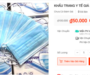 Dân buôn khốn đốn vì khẩu trang giảm giá giữa dịch Covid - 19
