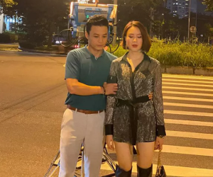 Chờ đợi mãi, cuối cùng Hồng Diễm và Hồng Đăng đã lộ ảnh bên nhau trong phim mới