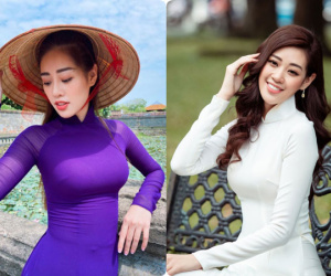 HH Khánh Vân xinh đẹp duyên dáng là thế, mà chỉ vì hàng lông mày 'ngang phè' khiến gương mặt nhìn cứng đơ