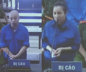 Hình ảnh mới nhất của nữ đại gia Dương 'Đường' cùng chồng hầu tòa sau 4 tháng tạm giam