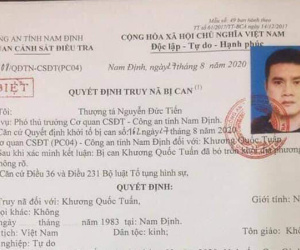 Truy nã đặc biệt cựu cầu thủ bóng đá Nam Định về hành vi 'Vận chuyển trái phép chất ma túy'