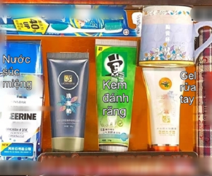Set đồ phòng ngừa Covid phiên bản… vàng mã: đủ từ khẩu trang, nước rửa tay cho đến nước súc miệng