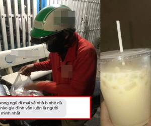 Nửa đêm bị mẹ đuổi khỏi nhà, cô gái trẻ được shipper tặng đồ ăn kèm tin nhắn khiến cô phát khóc