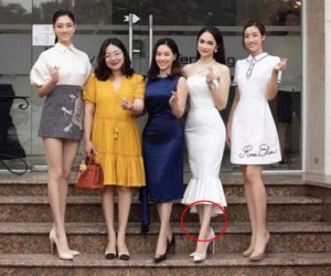 Hội ngộ bên các nàng Hậu, Hương Giang bị soi chỉnh ảnh đến biến dạng cả chân