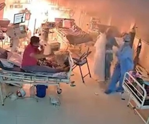 Máy thở phát nổ, bệnh nhân Covid-19 phải sơ tán khẩn cấp