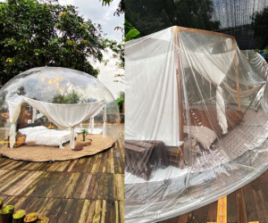 Trải nghiệm đi nghỉ cuối tuần 'hú hồn' ở ngoại ô Hà Nội: Book villa 6 triệu/ đêm có nhà bong bóng ảo diệu giống Bali, khách ngơ ngác nhận phòng y như cái lều vịt
