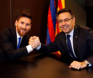 Messi nổi cáu, văng tục với đối thủ trong trận giao hữu của Barca