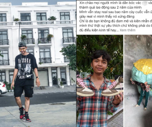 Thanh niên An Giang khoe làm 2 năm mua giày hiệu, dân mạng bùng nổ tranh cãi dữ dội