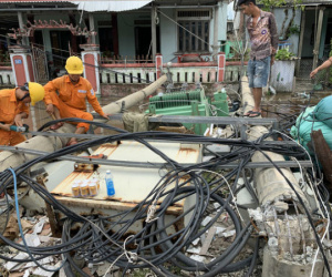 Bão số 5 gây thiệt hại nặng nề, 110 người bị thương, 22.562 ngôi nhà bị hư hỏng