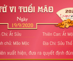 Tử vi thứ 7 ngày 19/09/2020 của 12 con giáp: Dần phá tài, Sửu lộc lá đầy tay