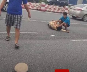 Tông CSGT gãy chân, nam thanh niên phóng xe phân khối lớn bỏ chạy