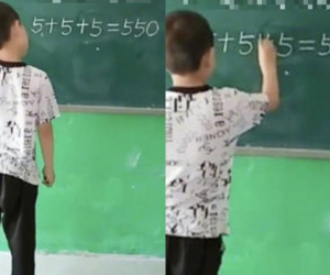 '5+5+5=550' và cách giải quyết của cậu bé khiến dân mạng ngả mũ thán phục: Thần đồng là đây chứ đâu?