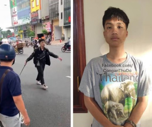 Tạm giữ hình sự nam thanh niên 17 tuổi đập phá xe máy trên đường Trường Chinh sau va chạm với bà bầu