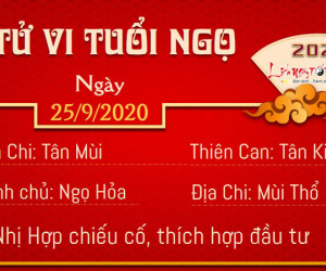 Tử vi thứ 6 ngày 25/09/2020 của 12 con giáp: Dần đào hoa, Dậu tránh tranh chấp