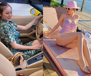 Nhan sắc gợi cảm và cuộc sống sang chảnh của em dâu Đăng Khôi