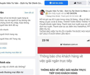 Nóng lòng vay qua Facebook, bị lừa sạch tiền trong tài khoản
