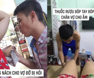Chăm vợ con suốt những ngày ở cữ, ông chồng của năm nhận được sự tán dương của chị vợ và cộng đồng mạng
