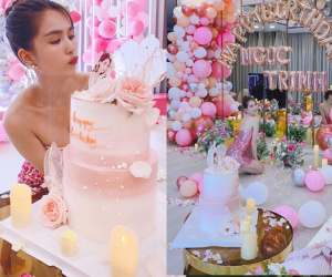 Ngọc Trinh trang hoàng biệt thự 50 tỷ mừng tuổi mới cực hoành tráng, phủ hồng từ nhà đến trang phục khoe body nóng bỏng