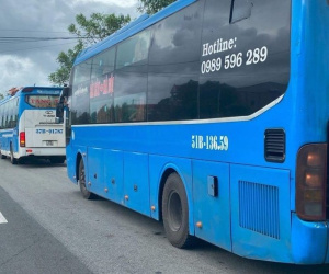 Chốt chặn phương tiện trên QL1A truy tìm hung thủ sát hại gia đình vợ cũ