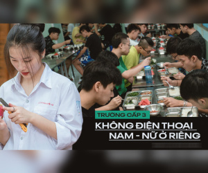 Khám phá trường cấp 3 độc đáo bậc nhất Hà Nội: Không được dùng điện thoại, nam - nữ tách biệt, phải ký giấy nợ thay cho tiền mặt