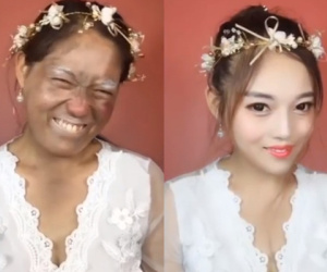 Bộ ảnh trước và sau khi make-up khiến dân mạng sửng sốt, nhân sinh quan càng mông lung