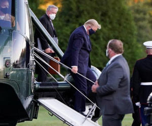Chứng khoán Mỹ thêm khó đoán vì bệnh tình của Trump