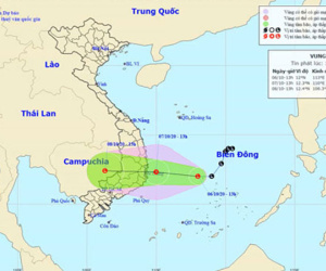 Vùng áp thấp khả năng mạnh lên thành áp thấp nhiệt đới, áp sát Khánh Hoà - Phú Yên, miền Trung bước vào 3 ngày cao điểm mưa lớn