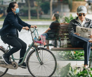 Chùm ảnh: Tiết trời se lạnh, người Hà Nội khoác thêm áo ấm, hưởng trọn không khí mát lành của mùa Thu