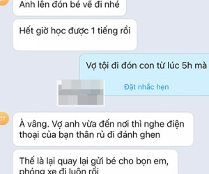 Vợ đi đón con từ 5h mà 6h cô giáo còn nhắn tin nhắc nhở, nghe nguyên nhân thực sự anh chồng chỉ biết cạn lời