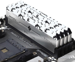 G.Skill hé lộ RAM DDR4-3600 SniperX phiên bản Steel Legend trắng rằn ri cực độc