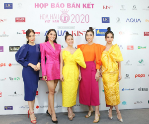Họp báo Bán kết Hoa hậu Việt Nam 2020: Dàn Hoa hậu - Á hậu đọ sắc trong trang phục sặc sỡ