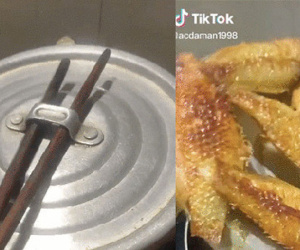 Khoe kĩ thuật rán cá như ảo thuật, cô gái trẻ khiến các đầu bếp chuyên nghiệp cũng phải...'cạn lời'