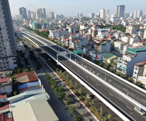 Khánh thành cầu cạn Mai Dịch - Nam Thăng Long trị giá 5.343 tỷ đồng