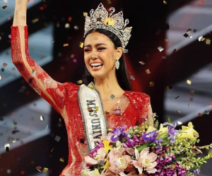 Tân Hoa hậu Hoàn vũ Thái Lan: 'Bông hồng lai' nóng bỏng, học vấn đáng nể, vừa đăng quang đã được dự đoán là ứng cử viên sáng giá của Miss Universe