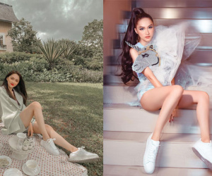 Nhìn Hương Giang lên đồ, chị em biết đôi sneakers trắng vi diệu đến thế nào