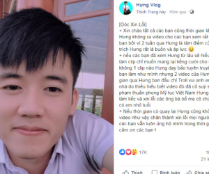 2 lần bị xử phạt vì video phản cảm, kênh Hưng Troll bất ngờ 'bốc hơi', Hưng Vlog cũng có hành động bất ngờ trên fanpage của mình