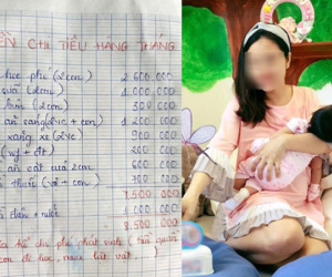 Ngán ngẩm anh chồng mỗi tháng đưa 10 triệu mà suốt ngày hỏi 'tiền của anh còn không', cô vợ trẻ ấm ức đưa bảng chi tiêu khiến hội bỉm sữa phục sát đất
