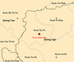 Động đất liên tiếp tại Quảng Ngãi