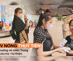 Phỏng vấn nóng Thuỷ Tiên đến Huế cứu trợ miền Trung: Đã kêu gọi được hơn 8 tỷ, bán hết hột xoàn làm từ thiện và chưa kịp báo chồng