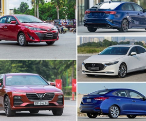 Top 5 sedan bán chạy nhất tháng 9