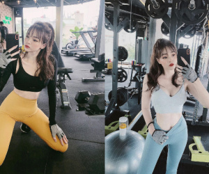 Hot girl 2 con khiến dân mạng ghen tỵ vì vòng bụng phẳng lì sau sinh