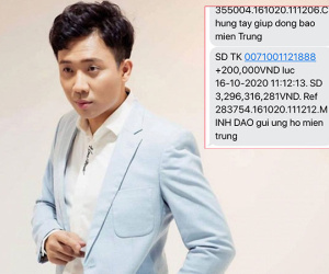 Trấn Thành thông báo quỹ cứu trợ miền Trung đã nhận được 3,2 tỷ đồng, 3 ngày nữa sẽ 'chốt đơn' và gửi cho bà con vùng lũ