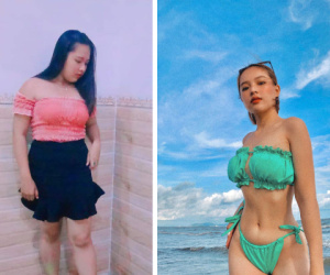 Nữ sinh 18 tuổi giảm liền tù tì 23kg, đáp trả quá khứ buồn bằng nhan sắc thăng hạng