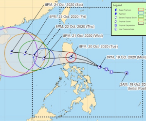 Bão Saudel mạnh lên, tiến vào Philippines